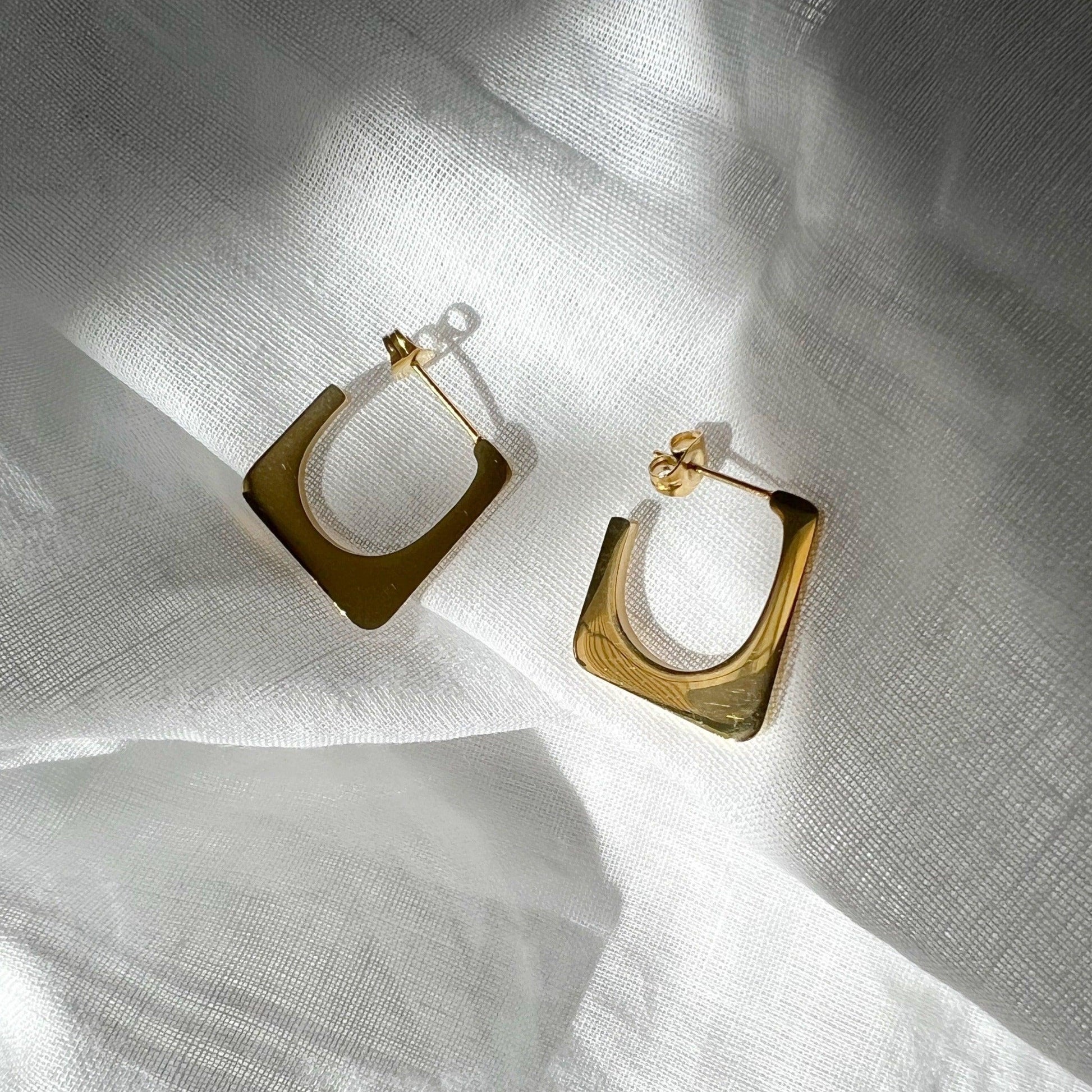 Lua Hoops - JESSA JEWELRY | GOLD JEWELRY; dainty, affordable gold everyday jewelry. Tarnish free, water-resistant, hypoallergenic. Jewelry for everyday wear