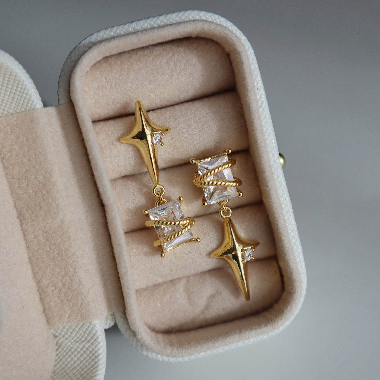 Starlight Dangle Earrings | Zircon Statement Earrings