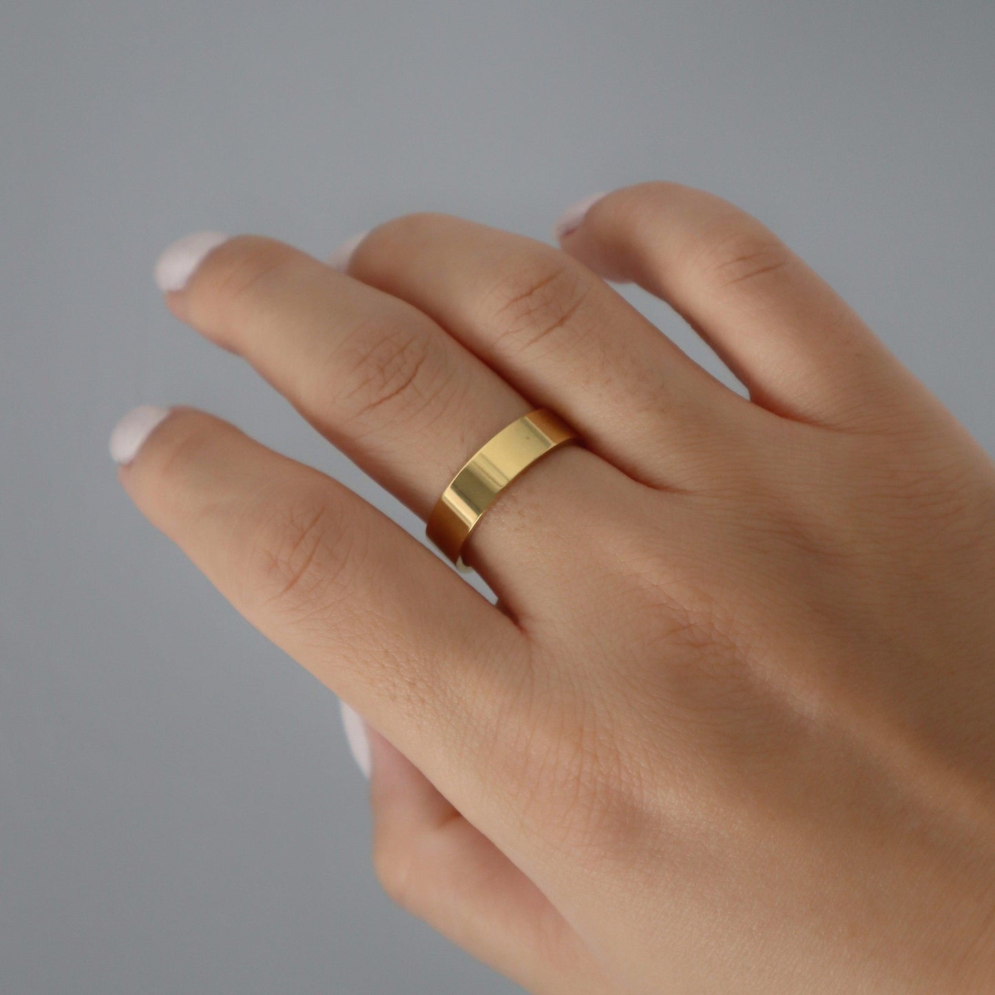 Cigar Ring - JESSA JEWELRY | GOLD JEWELRY; dainty, affordable gold everyday jewelry. Tarnish free, water-resistant, hypoallergenic. Jewelry for everyday wear