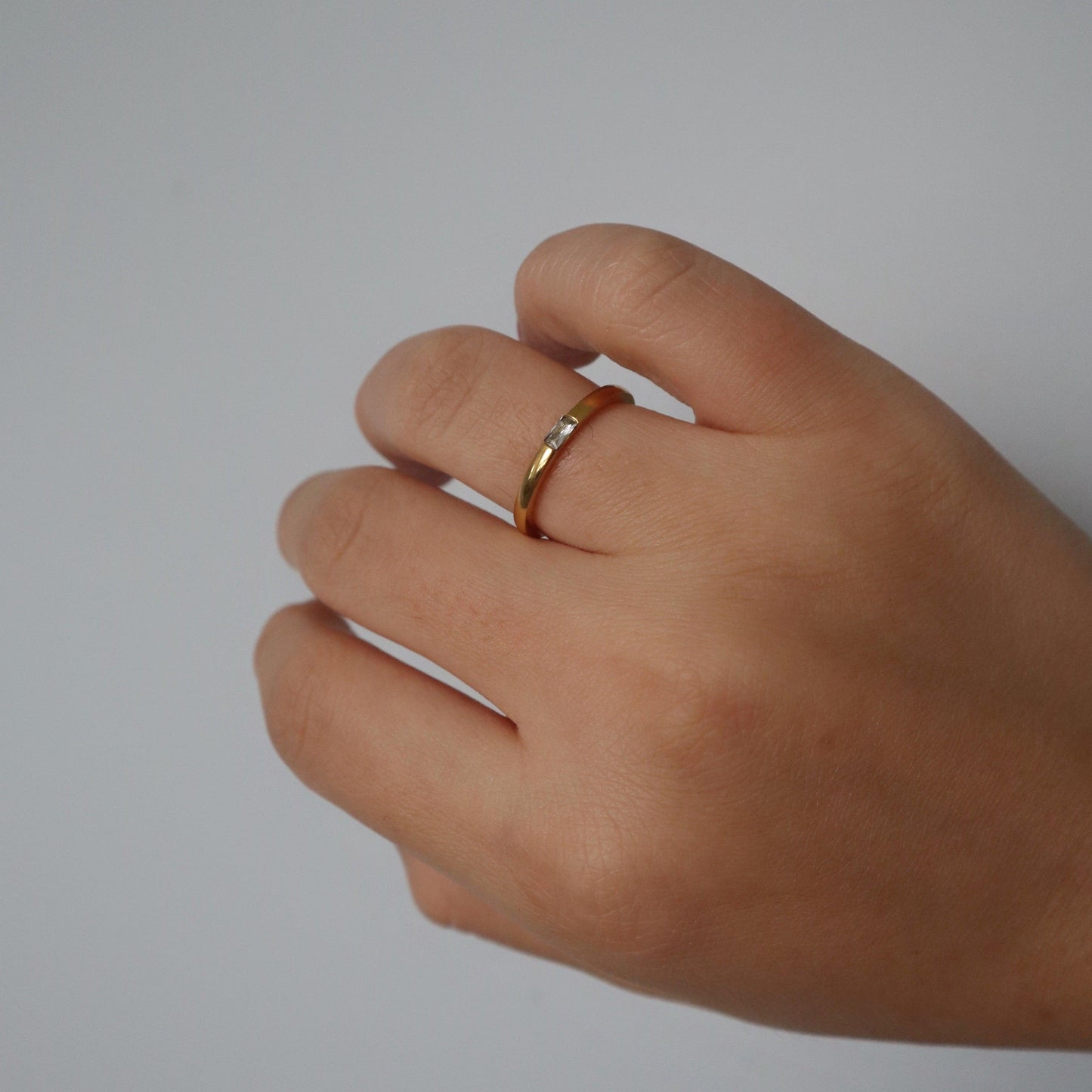 Faye Ring | Dainty Stacking Ring - JESSA JEWELRY | GOLD JEWELRY; dainty, affordable gold everyday jewelry. Tarnish free, water-resistant, hypoallergenic. Jewelry for everyday wear