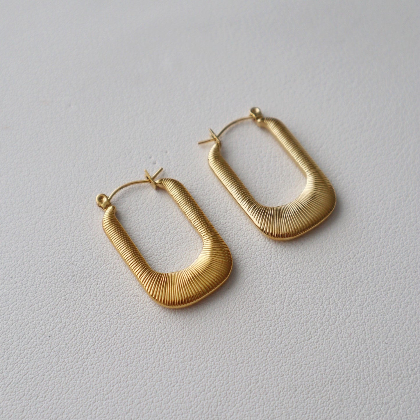 Luna Hoops | Gold Textured Hoops - JESSA JEWELRY | GOLD JEWELRY; dainty, affordable gold everyday jewelry. Tarnish free, water-resistant, hypoallergenic. Jewelry for everyday wear