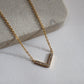 V Necklace - JESSA JEWELRY | GOLD JEWELRY; dainty, affordable gold everyday jewelry. Tarnish free, water-resistant, hypoallergenic. Jewelry for everyday wear