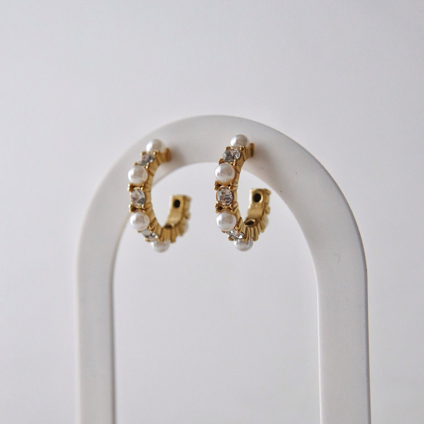 Lani Pearl and CZ Hoops | Lightweight Hoops