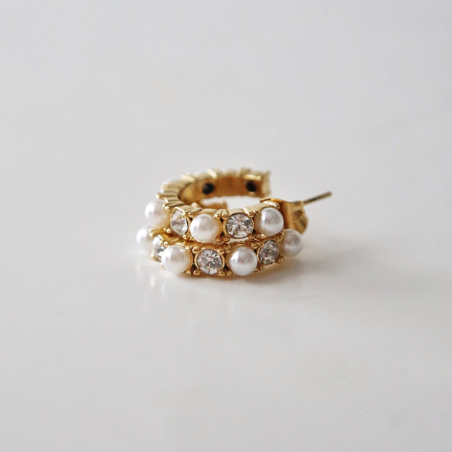 Lani Pearl and CZ Hoops | Lightweight Hoops