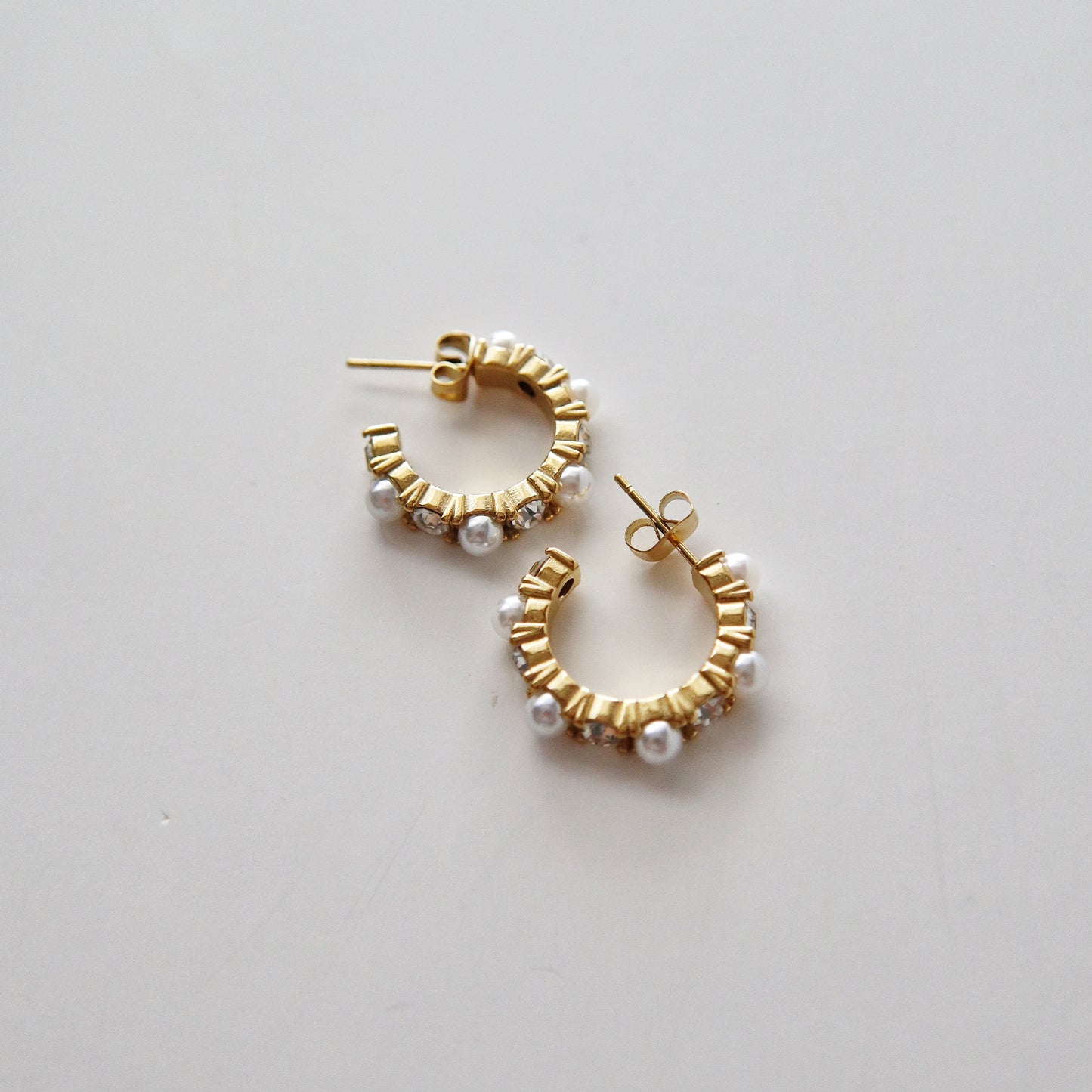 Lani Pearl and CZ Hoops | Lightweight Hoops