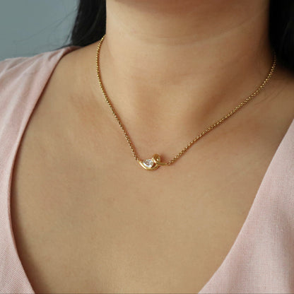 Raven Necklace | Everyday Gold Necklace