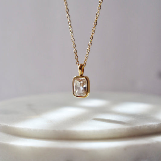 Haven Necklace | CZ Pendant Necklace