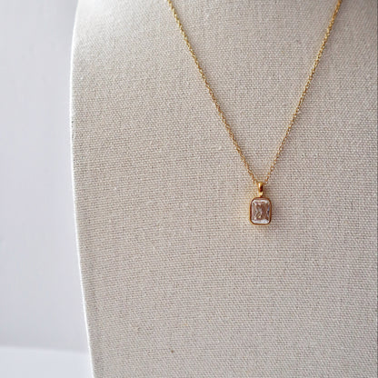 Haven Necklace | CZ Pendant Necklace
