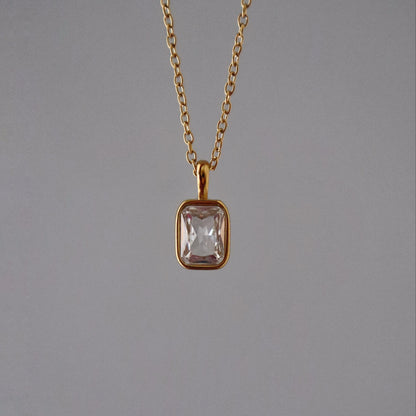 Haven Necklace | CZ Pendant Necklace