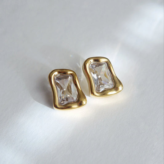 Kyla Earrings | Zirconia Statement Earrings