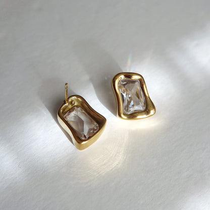 Kyla Earrings | Zirconia Statement Earrings