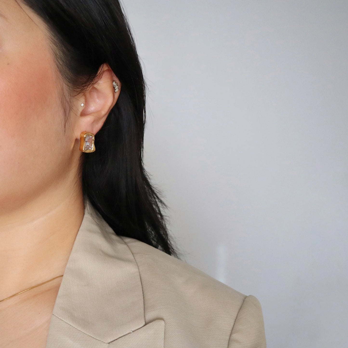 Kyla Earrings | Zirconia Statement Earrings