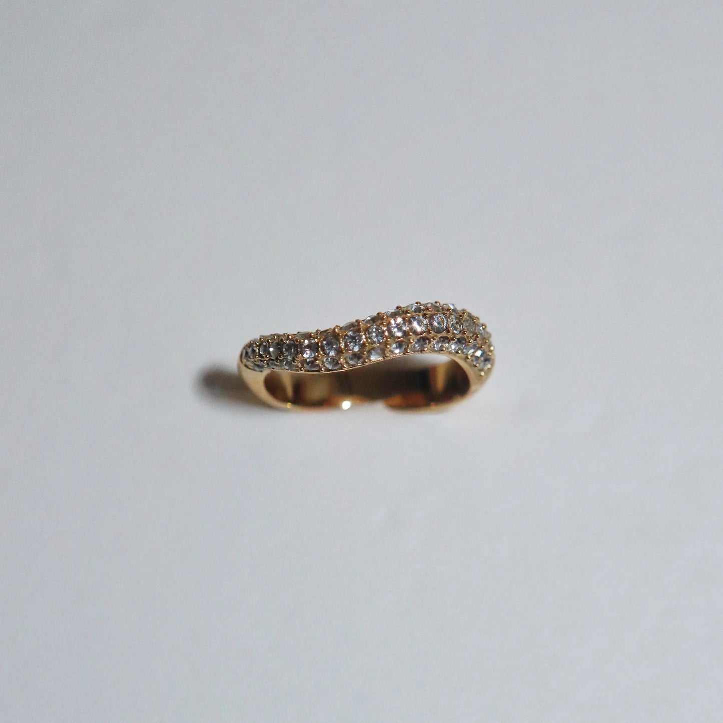 Wavy Pave Ring