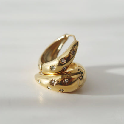 Starstruck Hoops | Everyday Gold Hoop Earrings
