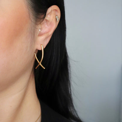 Minimalist X Earrings