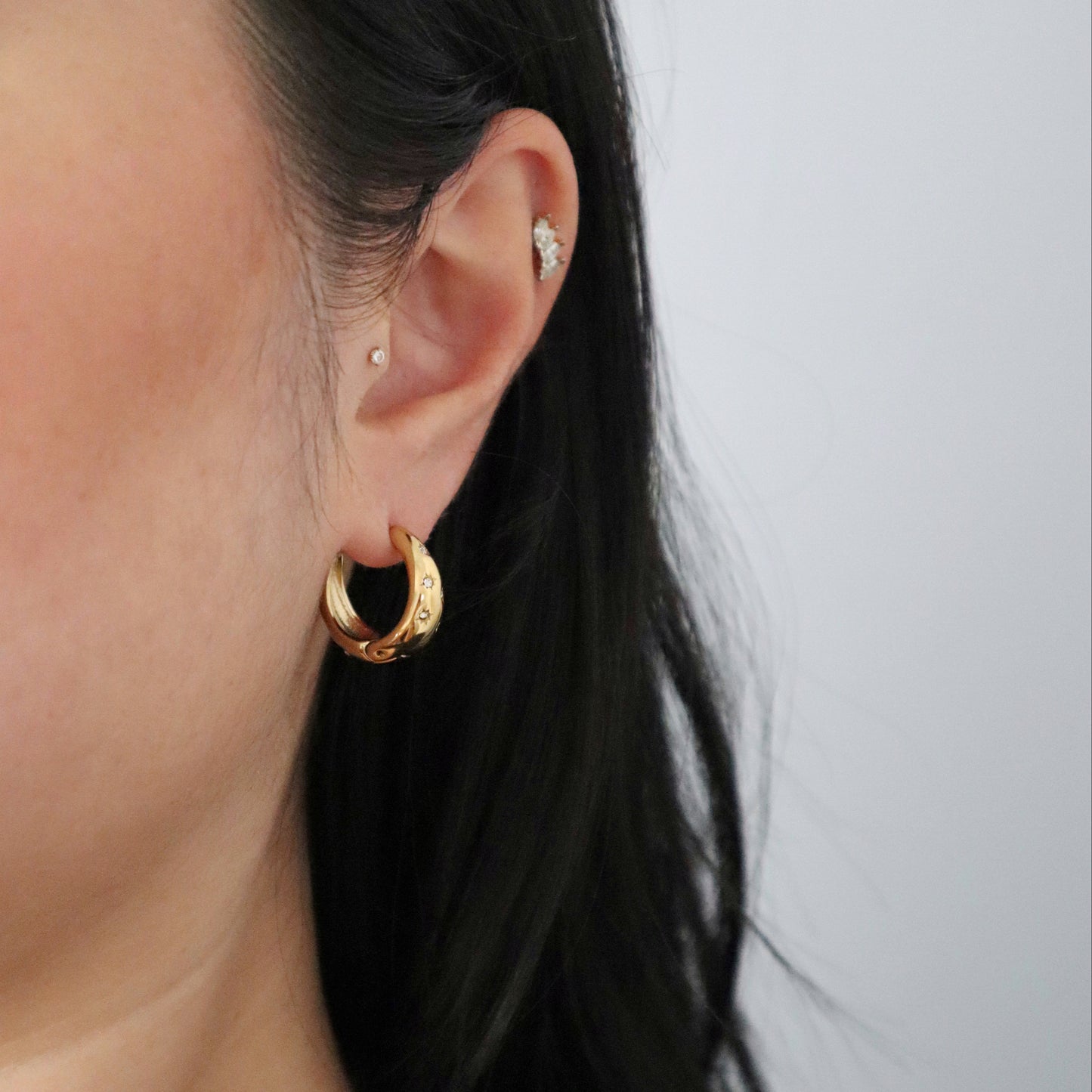 Starstruck Hoops | Everyday Gold Hoop Earrings