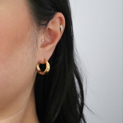 Starstruck Hoops | Everyday Gold Hoop Earrings