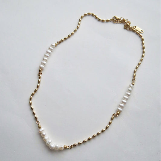 Adeline Pearl Choker Necklace