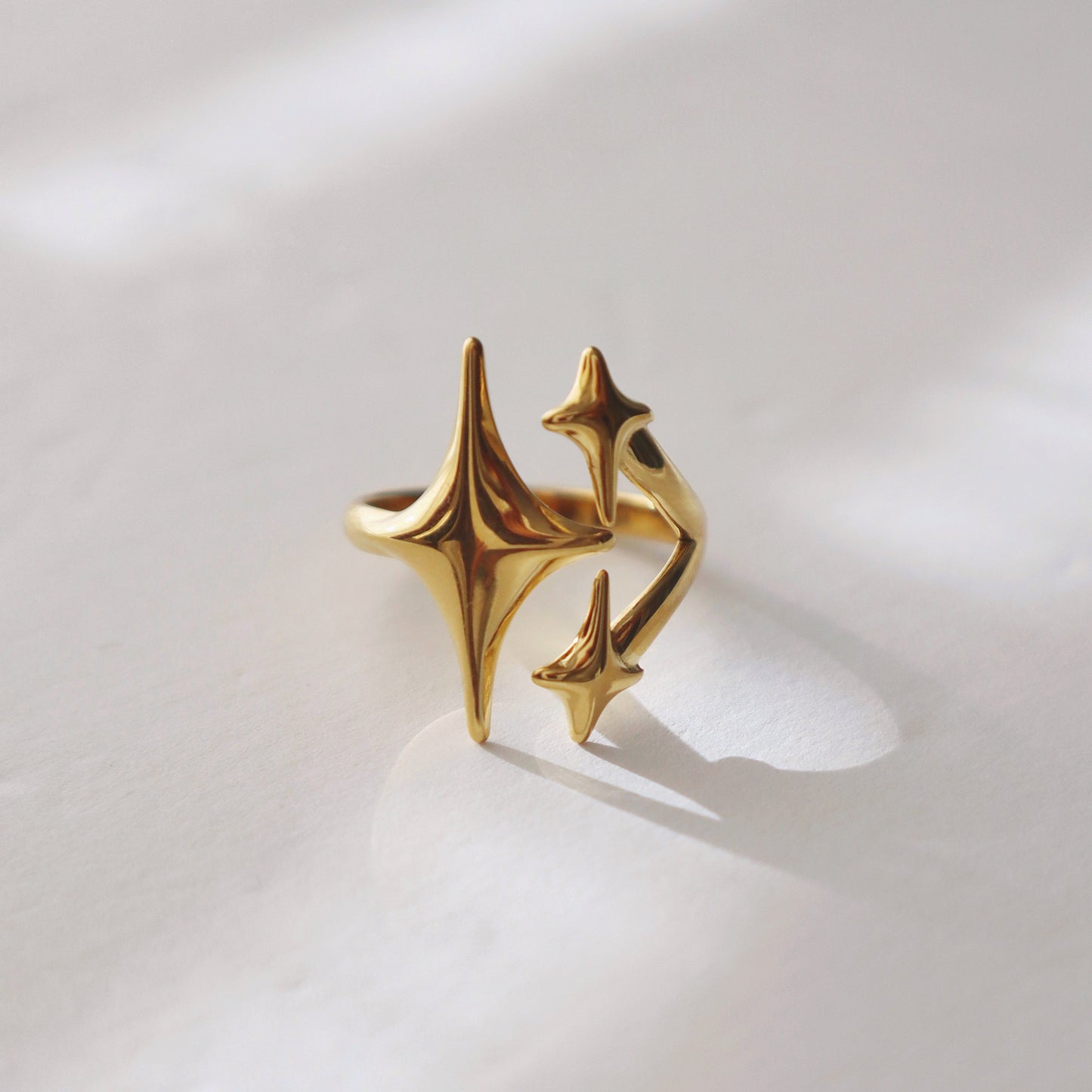 Golden Stars Ring | Adjustable Ring