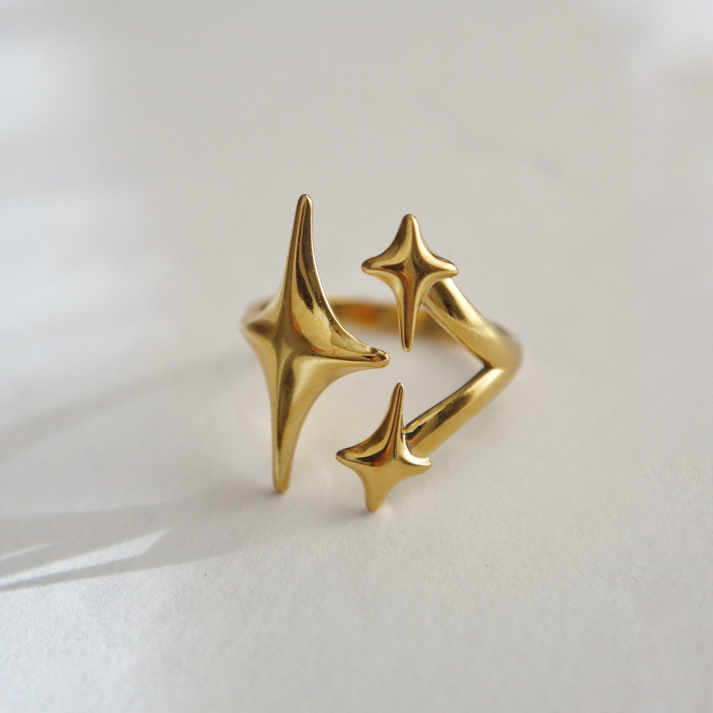 Golden Stars Ring | Adjustable Ring
