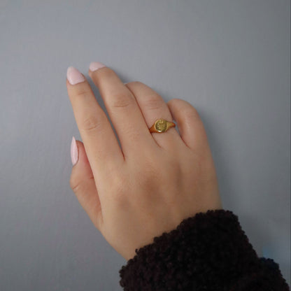 Wildflower Signet Ring