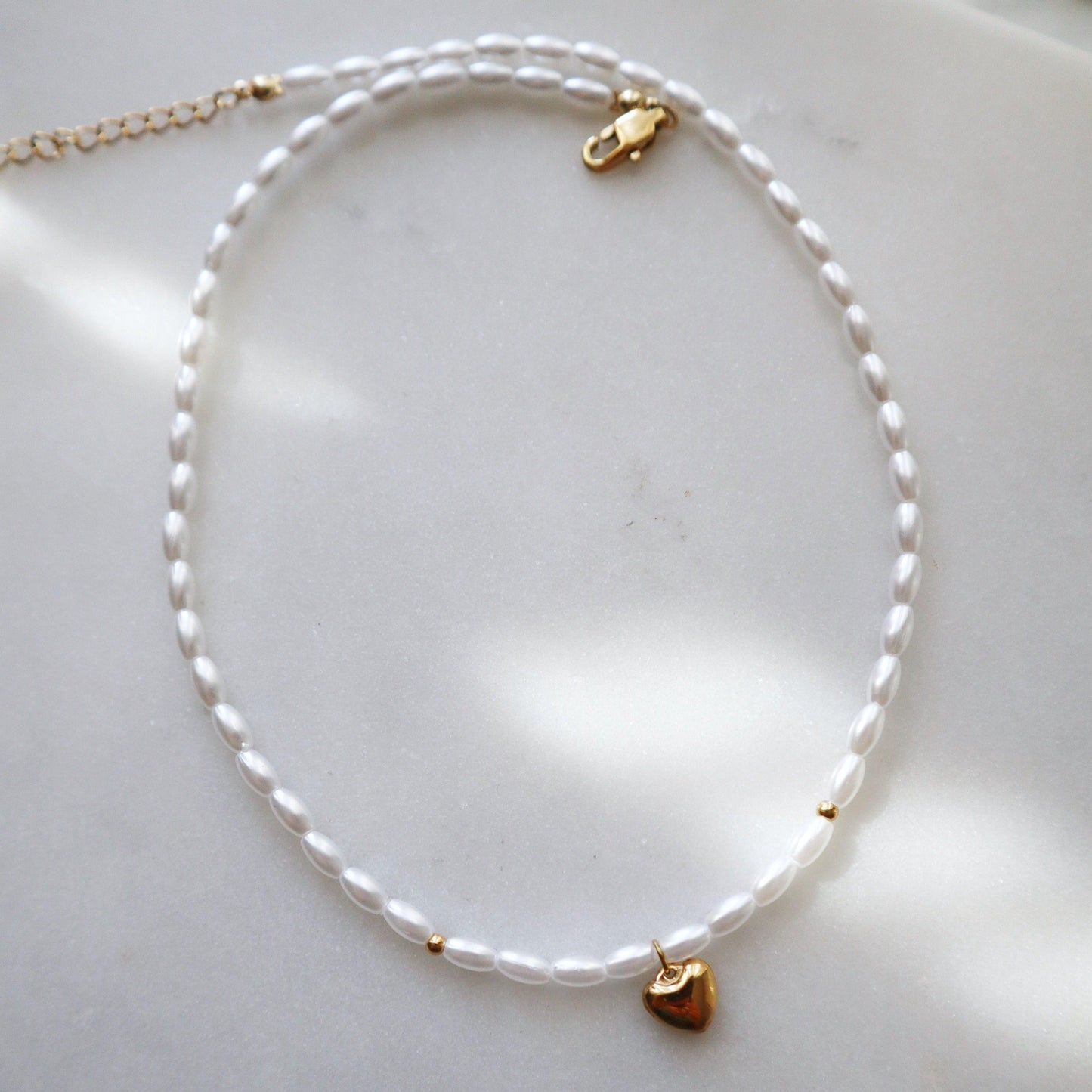 Annie Choker | Pearl Necklace - JESSA JEWELRY | GOLD JEWELRY; dainty, affordable gold everyday jewelry. Tarnish free, water-resistant, hypoallergenic. Jewelry for everyday wear