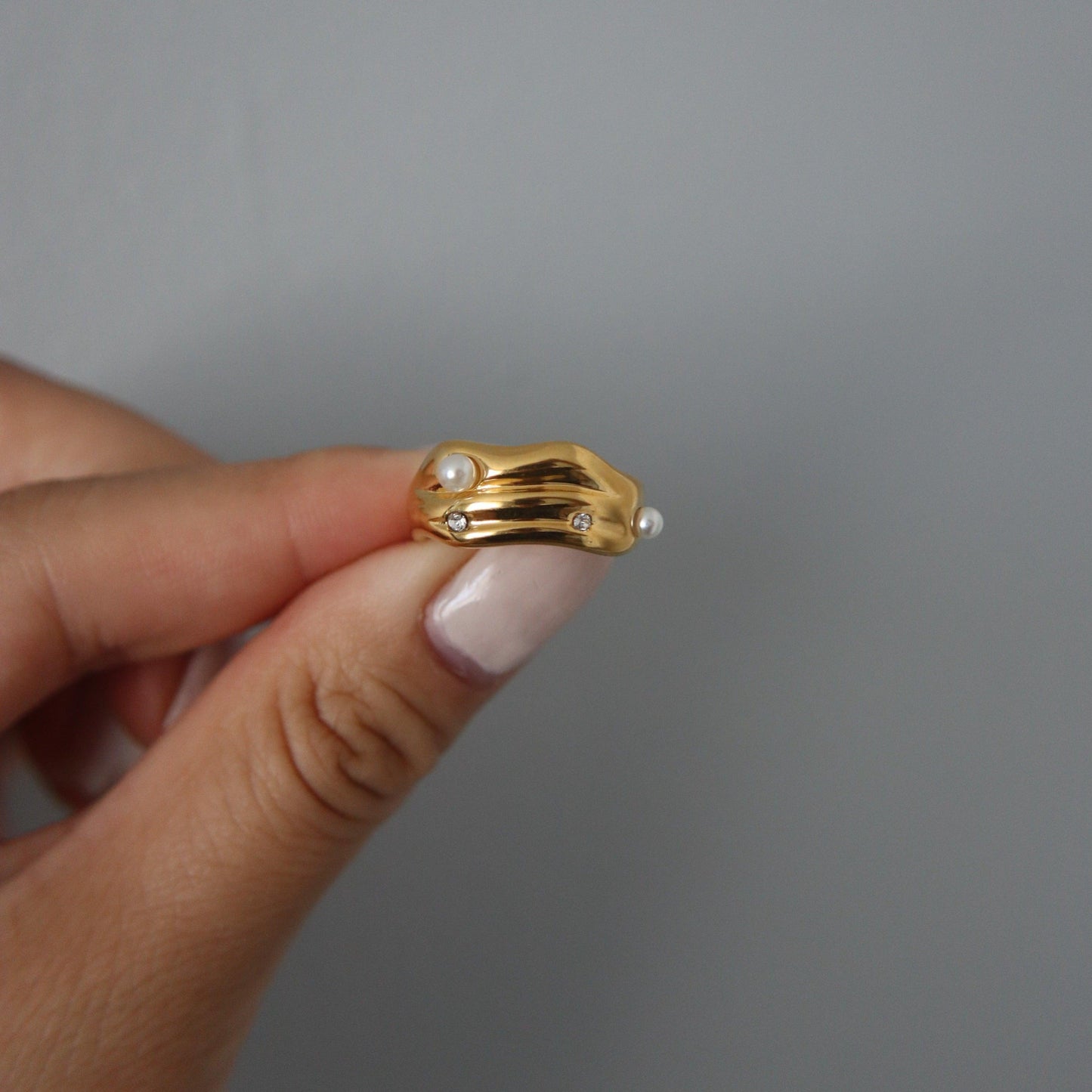 Kyra Ring - JESSA JEWELRY | GOLD JEWELRY; dainty, affordable gold everyday jewelry. Tarnish free, water-resistant, hypoallergenic. Jewelry for everyday wear