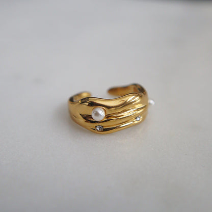 Kyra Ring - JESSA JEWELRY | GOLD JEWELRY; dainty, affordable gold everyday jewelry. Tarnish free, water-resistant, hypoallergenic. Jewelry for everyday wear