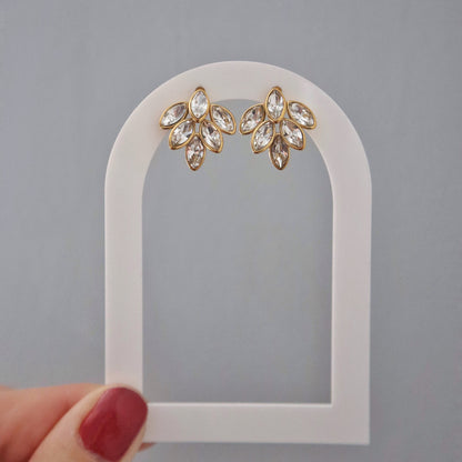Laurel Earrings | Statement Zirconia Earrings