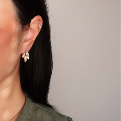 Laurel Earrings | Statement Zirconia Earrings