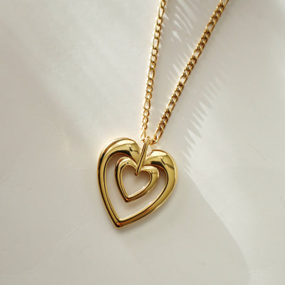 Statement Heart Pendant Necklace