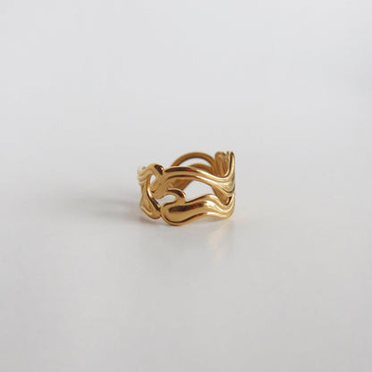 Oceana Ring | Adjustable Ring - JESSA JEWELRY | GOLD JEWELRY; dainty, affordable gold everyday jewelry. Tarnish free, water-resistant, hypoallergenic. Jewelry for everyday wear