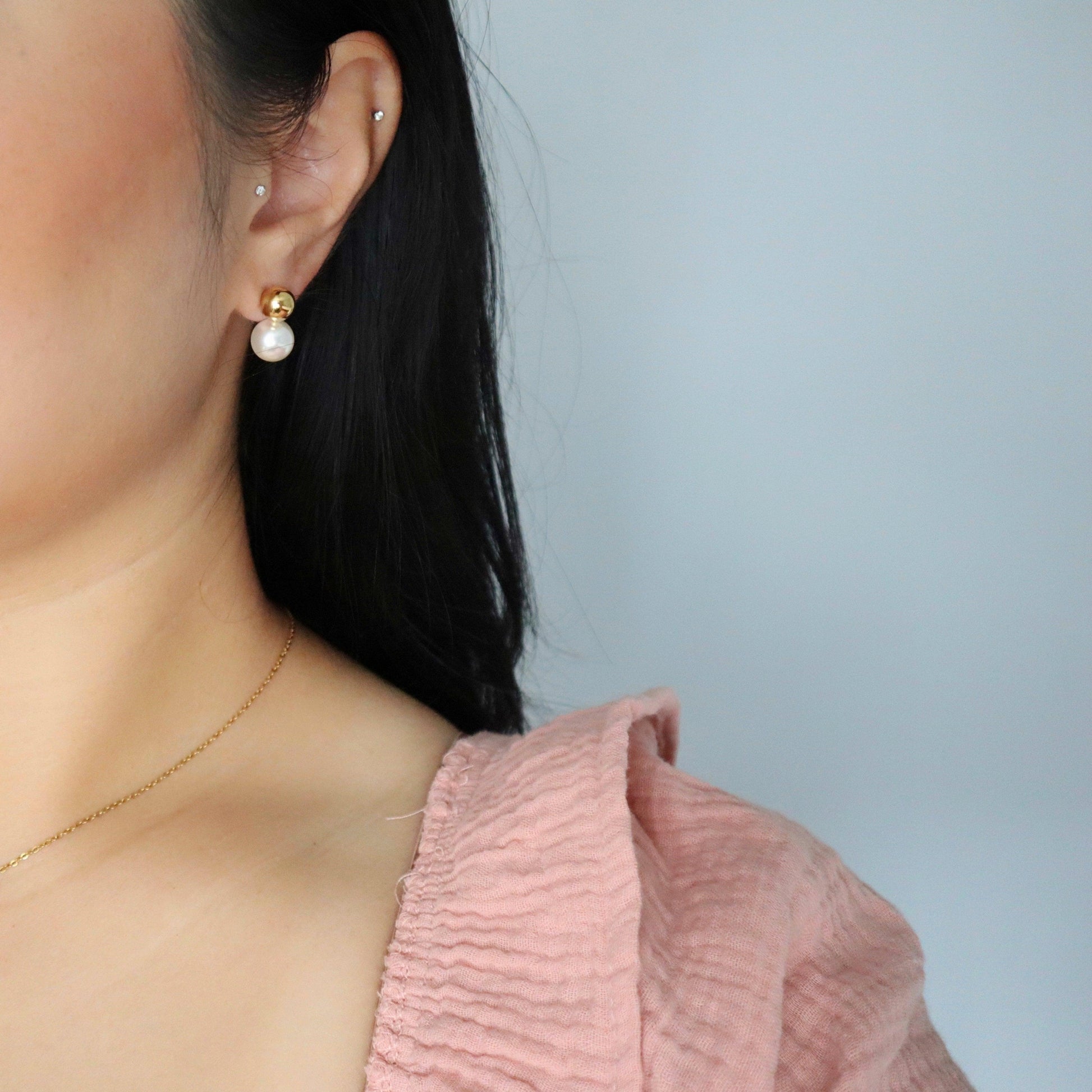 Cassie Earrings - JESSA JEWELRY | GOLD JEWELRY; dainty, affordable gold everyday jewelry. Tarnish free, water-resistant, hypoallergenic. Jewelry for everyday wear