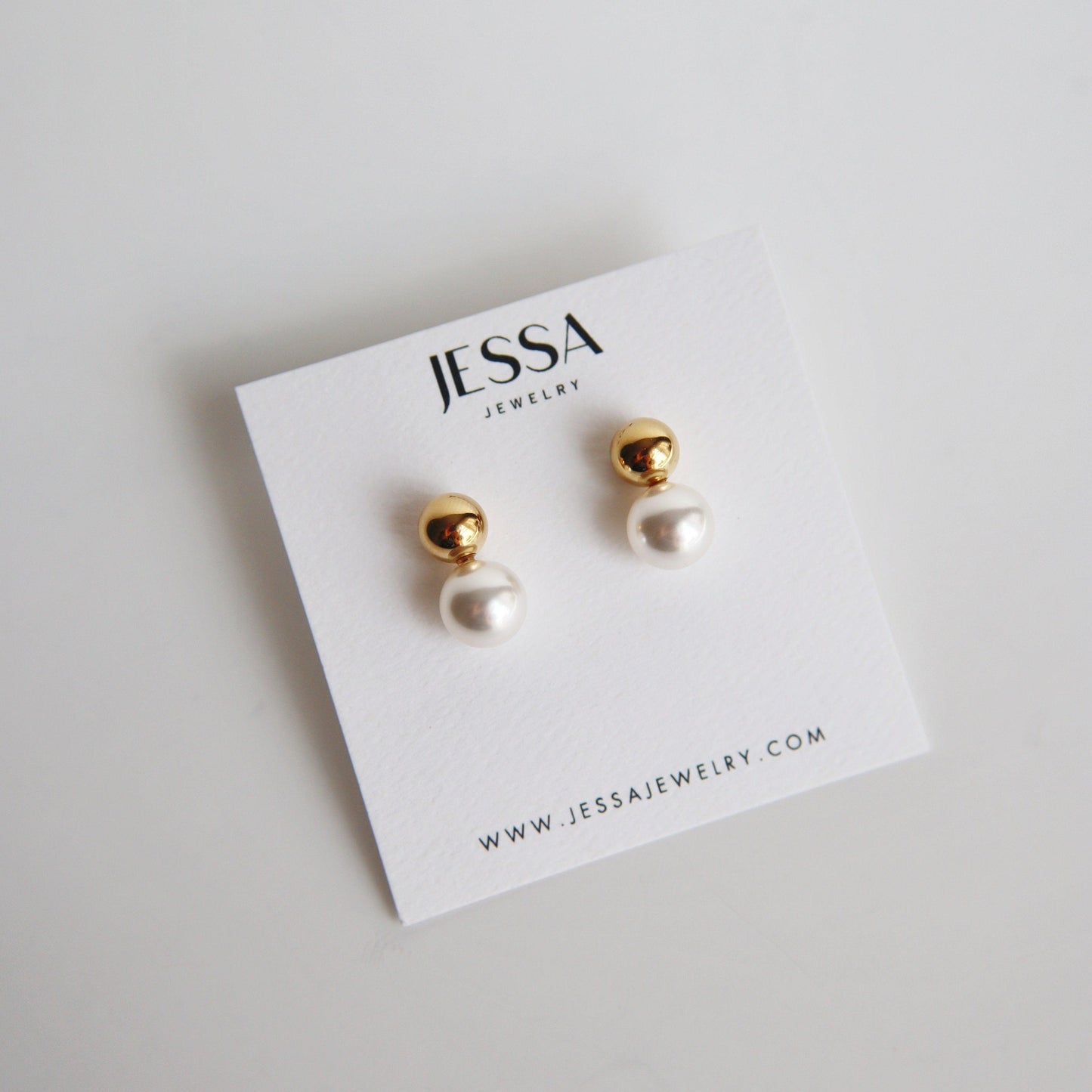 Cassie Earrings - JESSA JEWELRY | GOLD JEWELRY; dainty, affordable gold everyday jewelry. Tarnish free, water-resistant, hypoallergenic. Jewelry for everyday wear