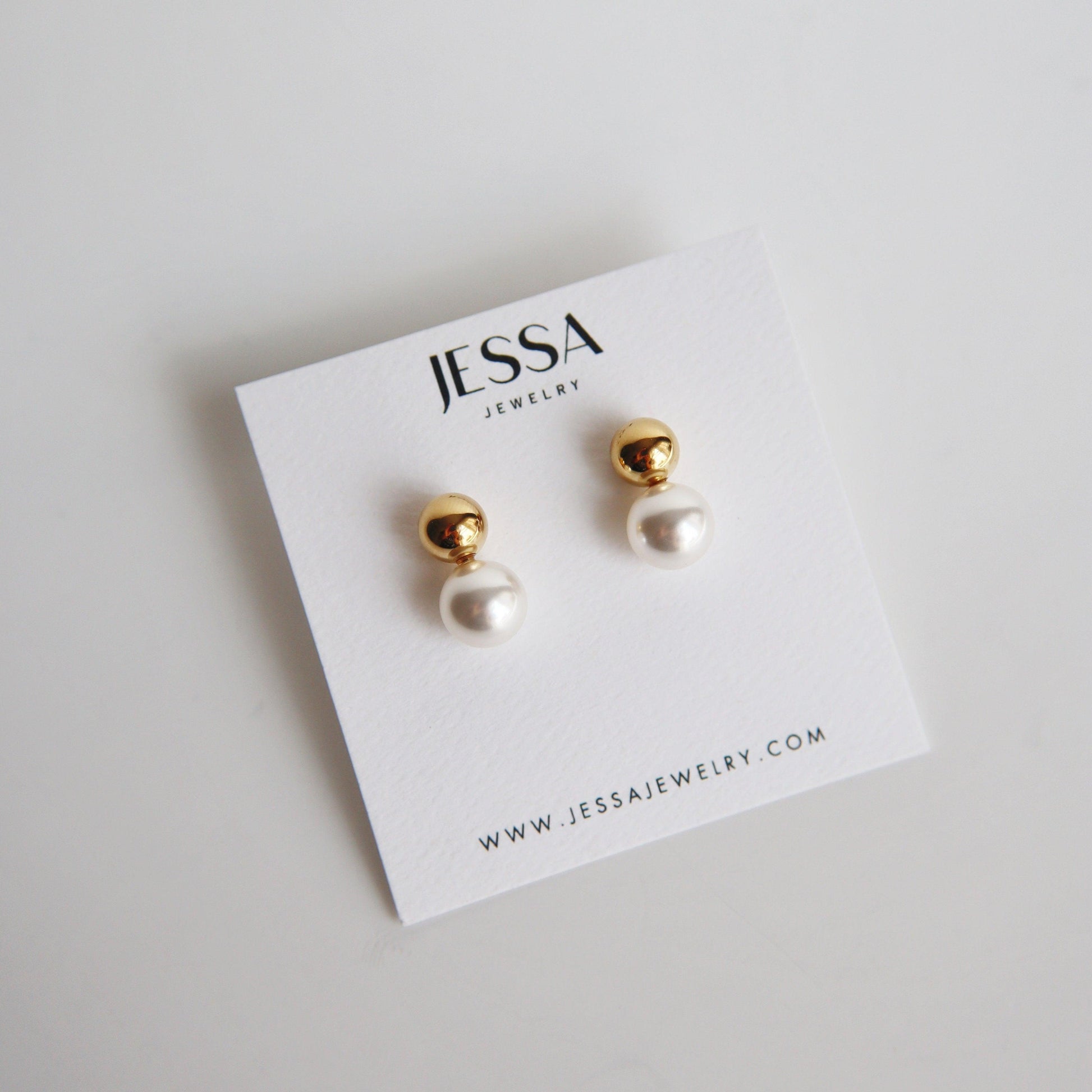 Cassie Earrings - JESSA JEWELRY | GOLD JEWELRY; dainty, affordable gold everyday jewelry. Tarnish free, water-resistant, hypoallergenic. Jewelry for everyday wear