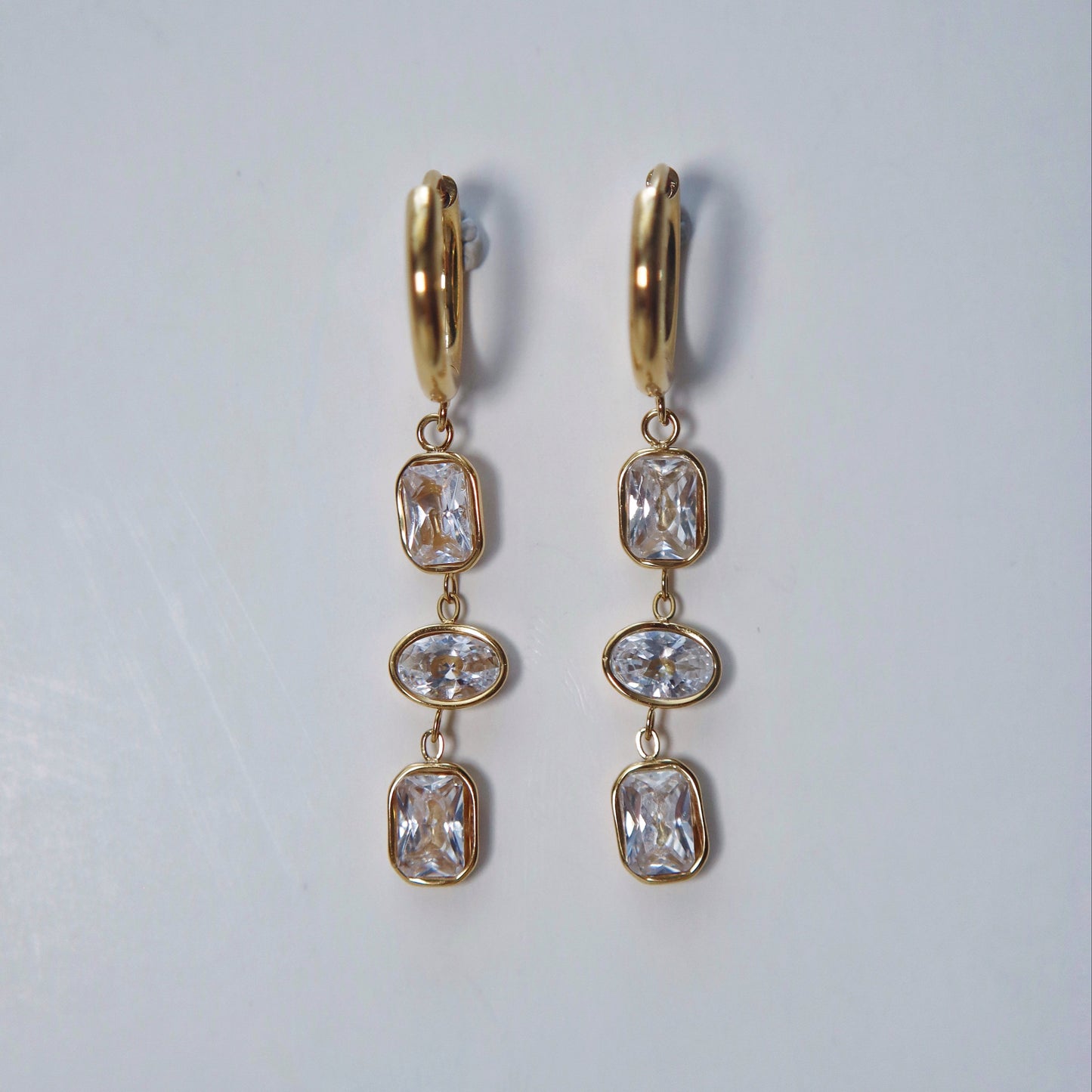 Nara Dangle Hoops | Elegant Dangle Earrings