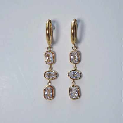 Nara Dangle Hoops | Elegant Dangle Earrings