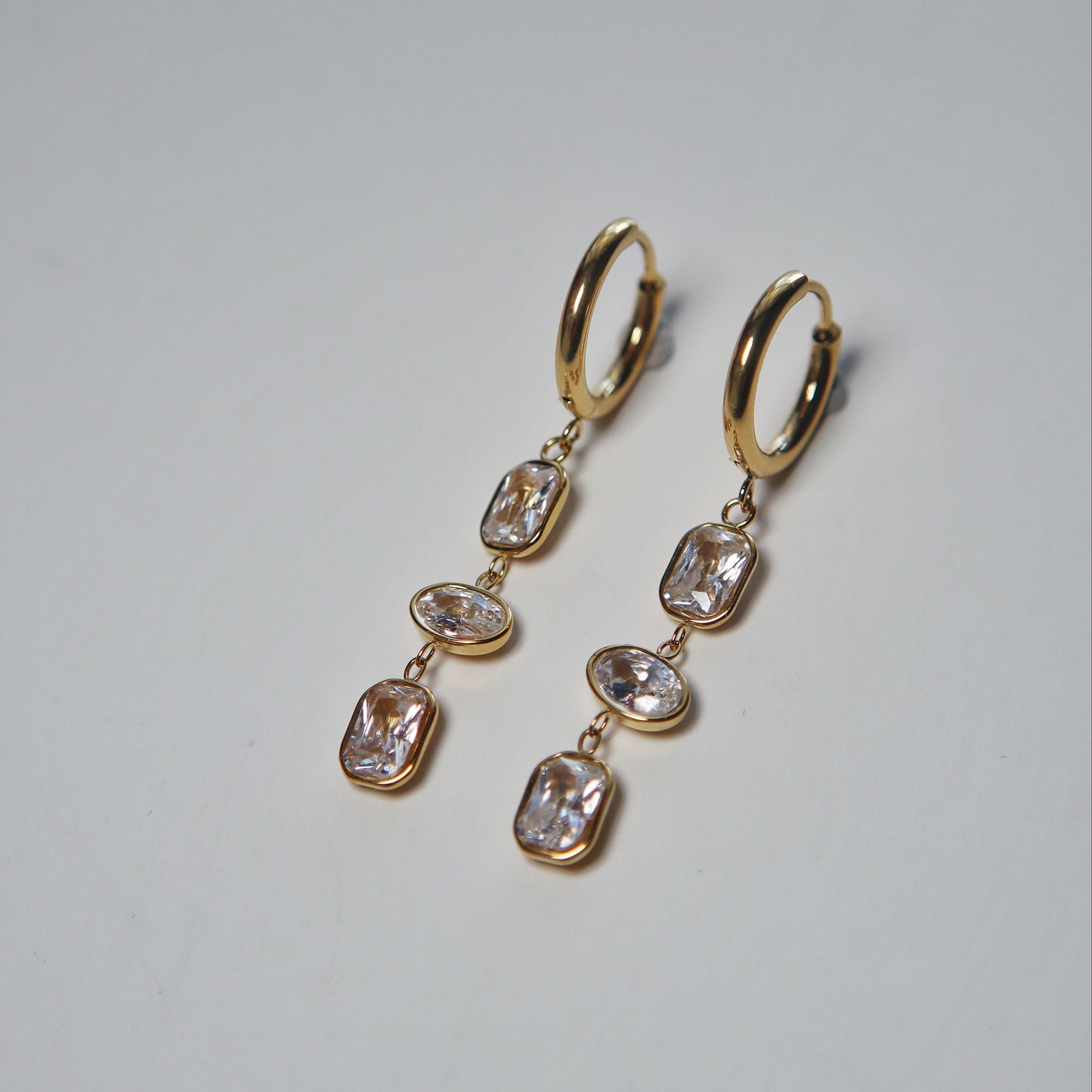 Nara Dangle Hoops | Elegant Dangle Earrings