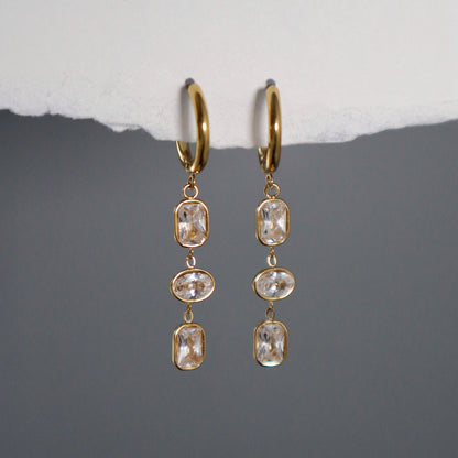 Nara Dangle Hoops | Elegant Dangle Earrings