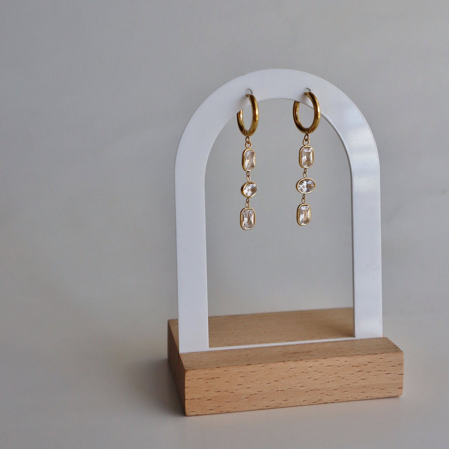 Nara Dangle Hoops | Elegant Dangle Earrings