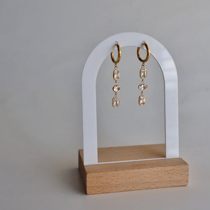 Nara Dangle Hoops | Elegant Dangle Earrings
