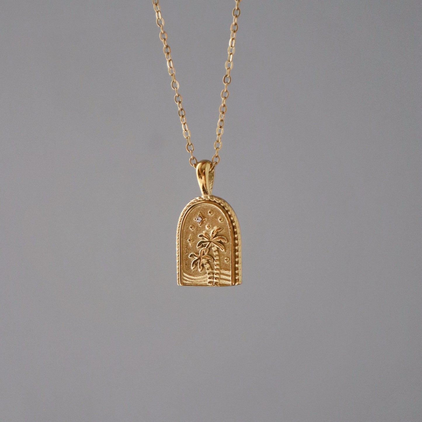 Palm Tree Necklace | Pendant Necklace