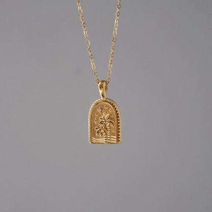 Palm Tree Necklace | Pendant Necklace