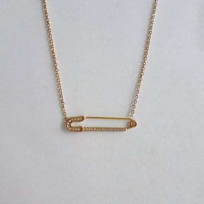 Safety Pin Necklace | Dainty Everyday Necklace