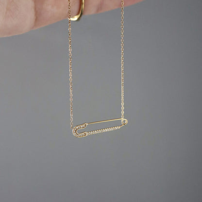 Safety Pin Necklace | Dainty Everyday Necklace