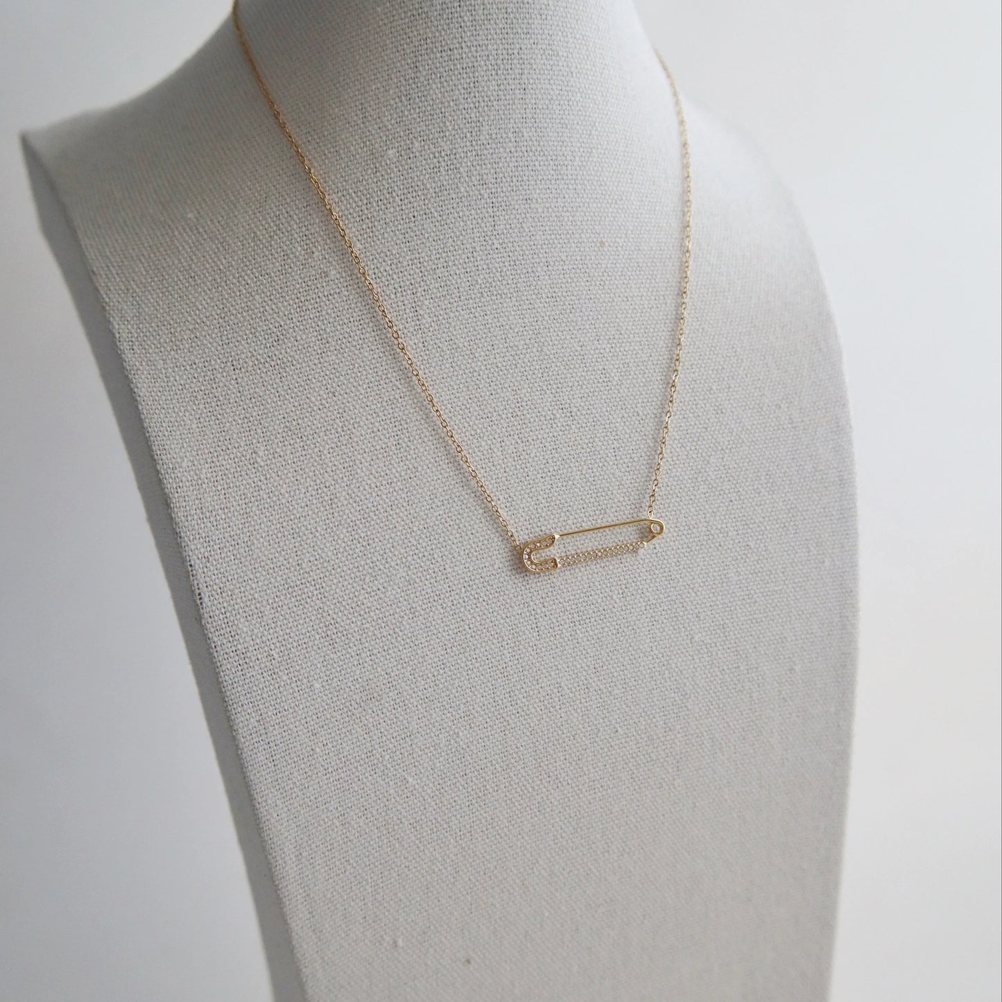 Safety Pin Necklace | Dainty Everyday Necklace