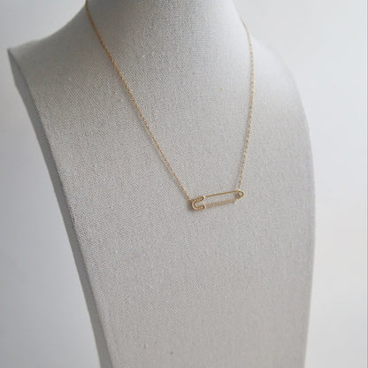 Safety Pin Necklace | Dainty Everyday Necklace