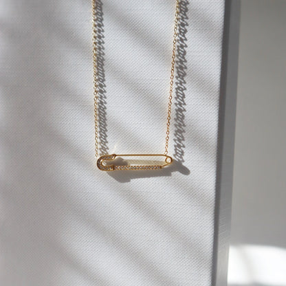 Safety Pin Necklace | Dainty Everyday Necklace