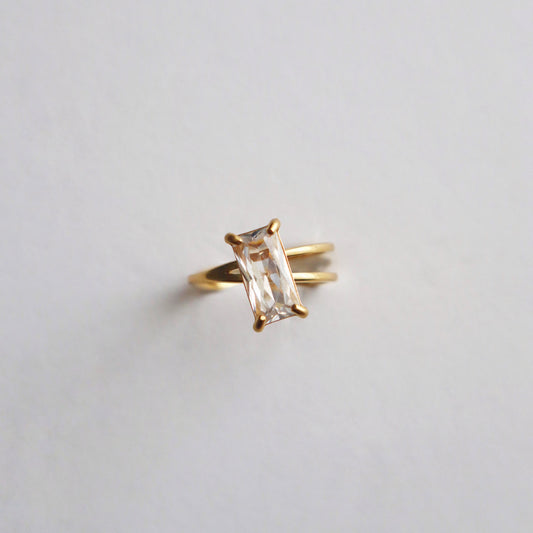 Juliet Ring | Zircon Ring - JESSA JEWELRY | GOLD JEWELRY; dainty, affordable gold everyday jewelry. Tarnish free, water-resistant, hypoallergenic. Jewelry for everyday wear