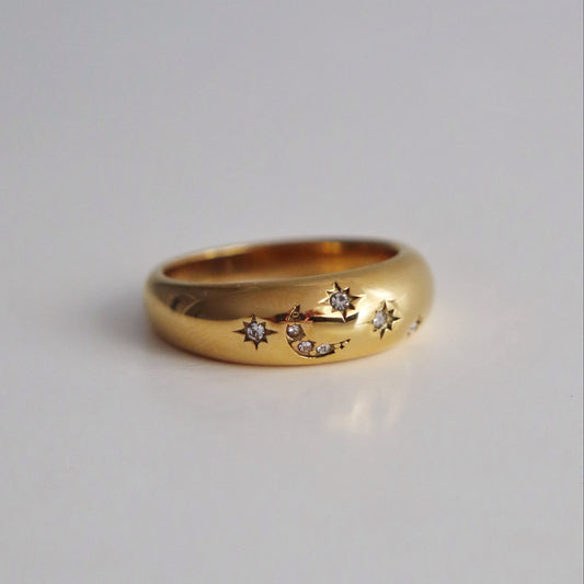 Stars and Moon Ring | Everyday Ring